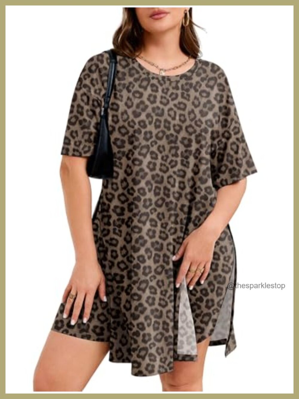 Plus Size 2 Piece Lounge Set Tunic Top and Biker Shorts Casual Summer